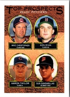 1993 Topps Mike Christopher/Ken Ryan/Aaron Taylor/Gus Gandarillas #786 Rookie