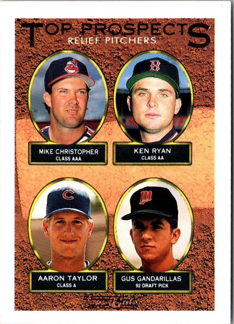 1993 Topps Mike Christopher/Ken Ryan/Aaron Taylor/Gus Gandarillas