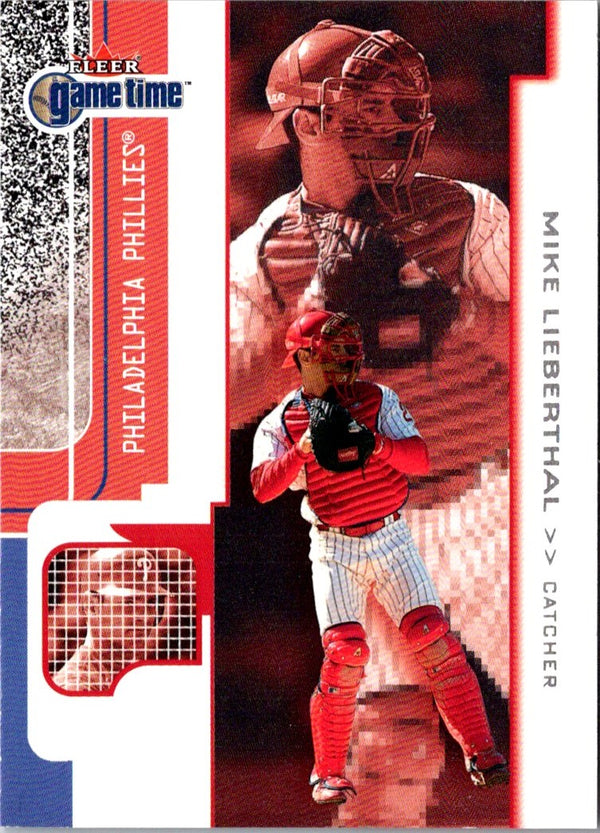 2001 Fleer Game Time Mike Lieberthal #28