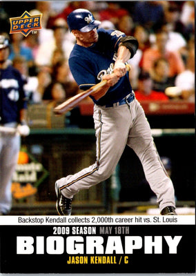 2010 Upper Deck Season Biography Jason Kendall #SB-51
