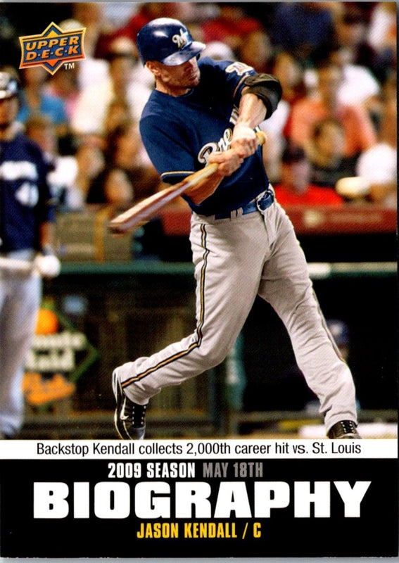 2010 Upper Deck Season Biography Jason Kendall #SB-51