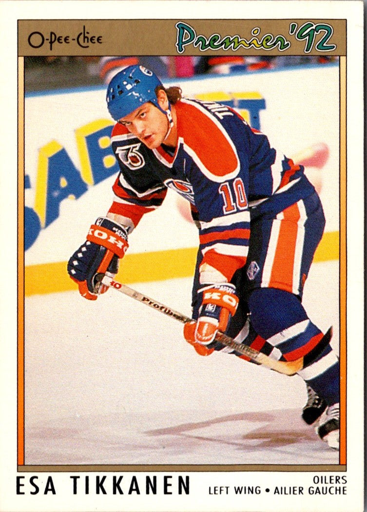 1991 O-Pee-Chee Premier Esa Tikkanen