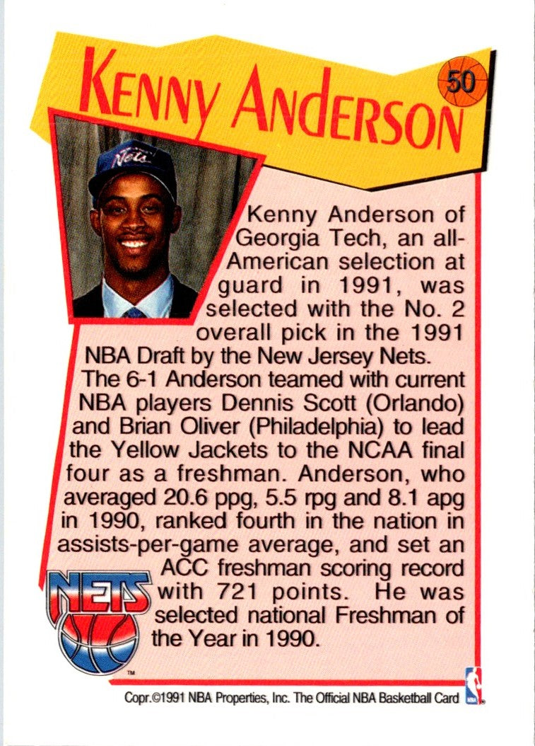 1991 Hoops McDonald's Kenny Anderson
