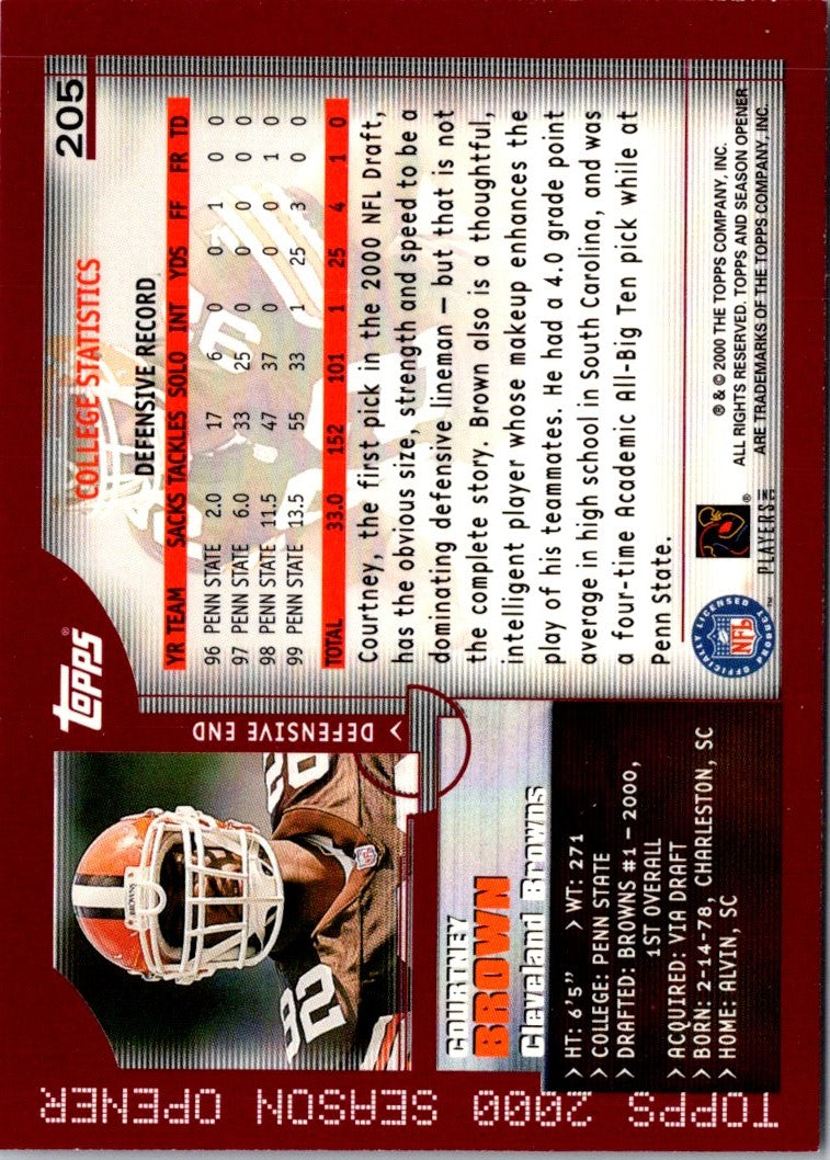 2000 Topps Courtney Brown