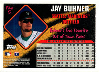 1996 Topps Road Warriors Jay Buhner #RW5