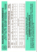 1984 Donruss Manny Sarmiento