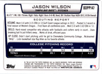 2012 Bowman Draft Picks & Prospects Jason Wilson #BDPP147