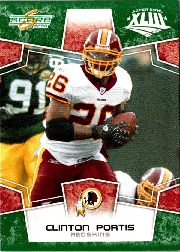 2008 Score Super Bowl XLIII Clinton Portis #323