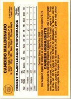 1983 Donruss Candy Maldonado #262 Rookie