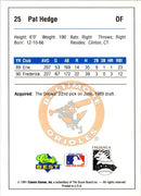 1991 Classic Best Frederick Keys Pat Hedge