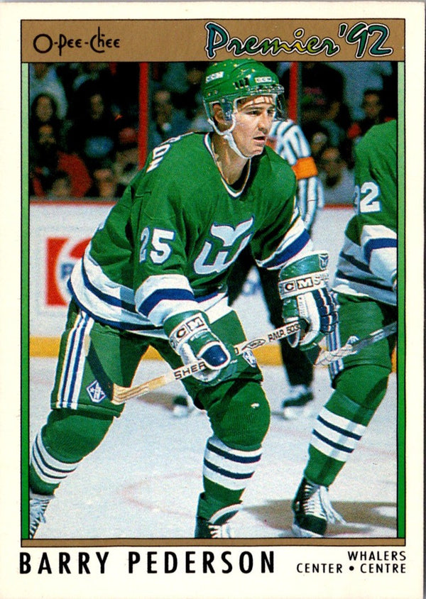 1991 O-Pee-Chee Premier Barry Pederson #124