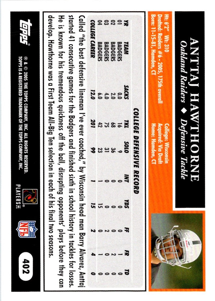 2005 Topps 50th Anniversary Rookies Anttaj Hawthorne