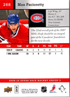 2009 Upper Deck Max Pacioretty #268
