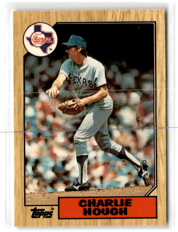 1987 Topps Tiffany Charlie Hough #70