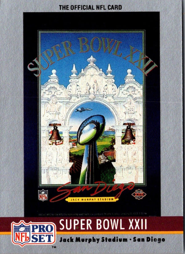 1990 Pro Set Super Bowl Collectibles Super Bowl #22A