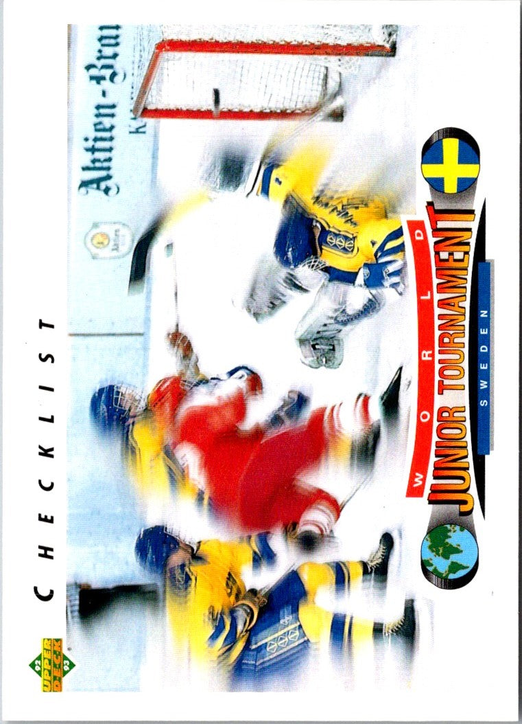 1992 Upper Deck World Junior Championships Checklist