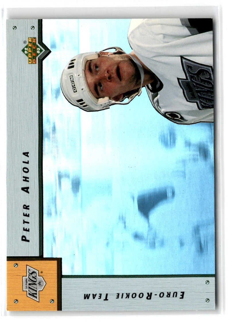 1992 Upper Deck Euro-Rookie Team Peter Ahola