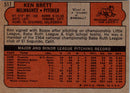 1972 Topps Ken Brett