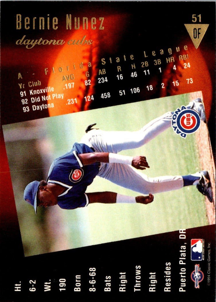 1994 Classic Best Gold Bernie Nunez
