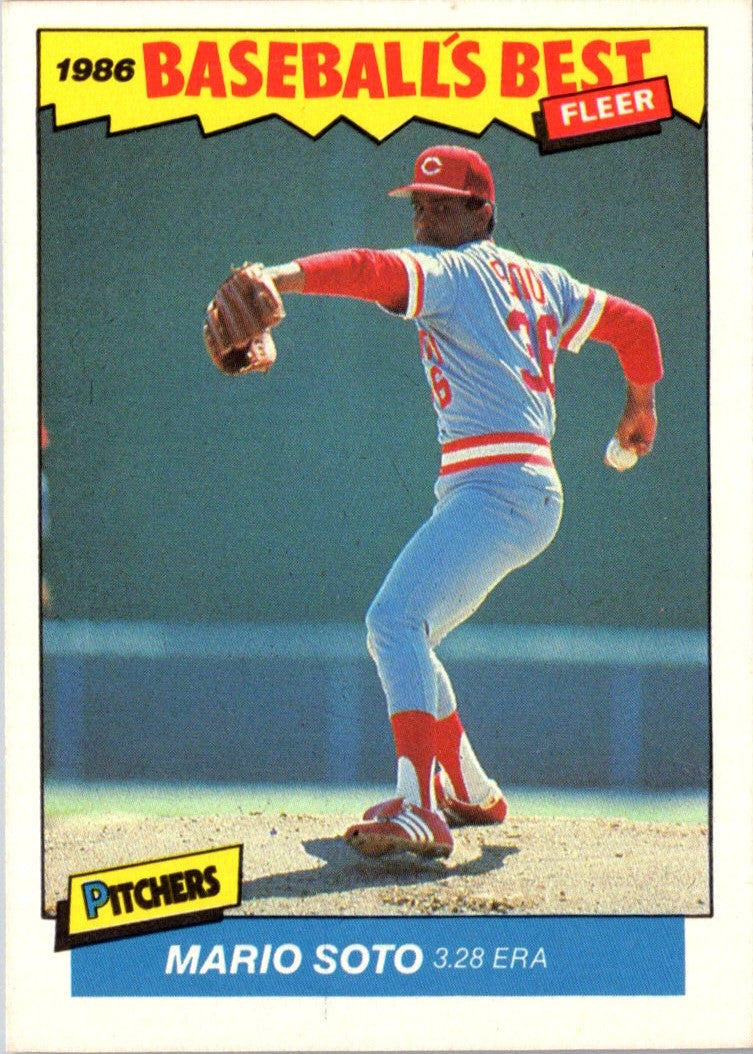 1986 Fleer Baseball's Best Sluggers vs. Pitchers Mario Soto