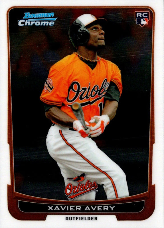 2012 Bowman Chrome Xavier Avery #74 Rookie