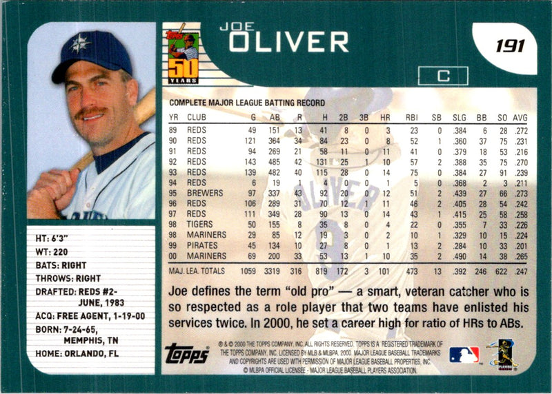 2001 Topps Joe Oliver