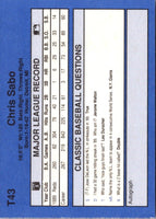 1990 Classic Update Chris Sabo #T43