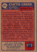 1985 Topps Curtis Greer