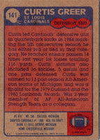 1985 Topps Curtis Greer #141