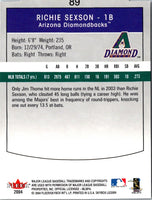 2004 SkyBox LE Retail Richie Sexson #89