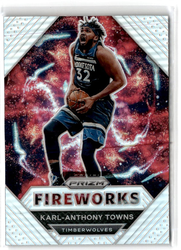 2020 Panini Prizm Fireworks Karl-Anthony Towns #23