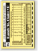 1990 Topps Tiffany Randy St. Claire