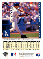 1994 Collector's Choice Roger McDowell #196 Silver Signature