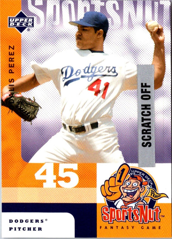 2003 Upper Deck MVP SportsNut Odalis Perez #SN74