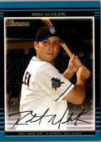 2002 Bowman Draft Picks & Prospects Bob Malek #BDP94 Rookie