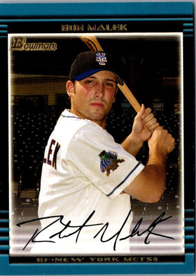 2002 Bowman Draft Picks & Prospects Bob Malek #BDP94 Rookie