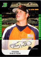 2005 Bowman Chrome Draft Picks & Prospects Troy Patton #BDP163