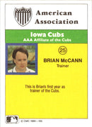 1990 CMC Iowa Cubs Brian McCann
