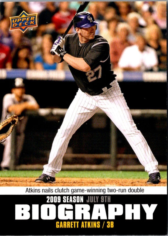 2010 Upper Deck Season Biography Garrett Atkins #SB-114