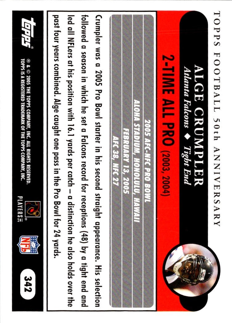 2005 Topps Alge Crumpler
