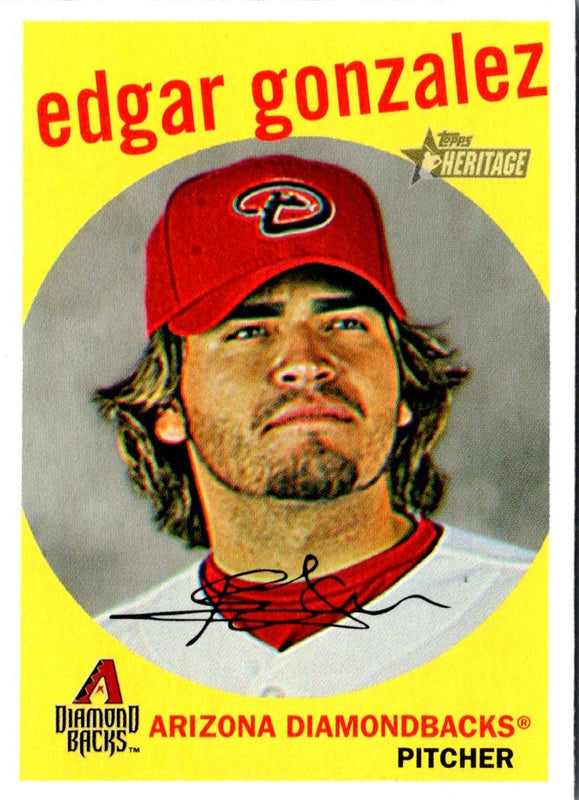 2008 Topps Heritage Edgar Gonzalez #355