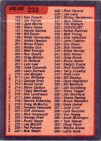 1984 O-Pee-Chee Checklist 133-264 #233