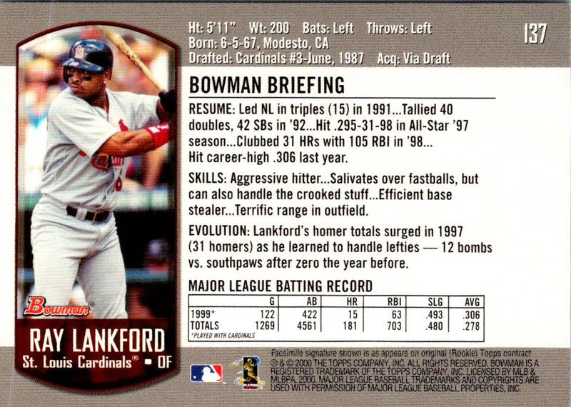 2000 Bowman Ray Lankford