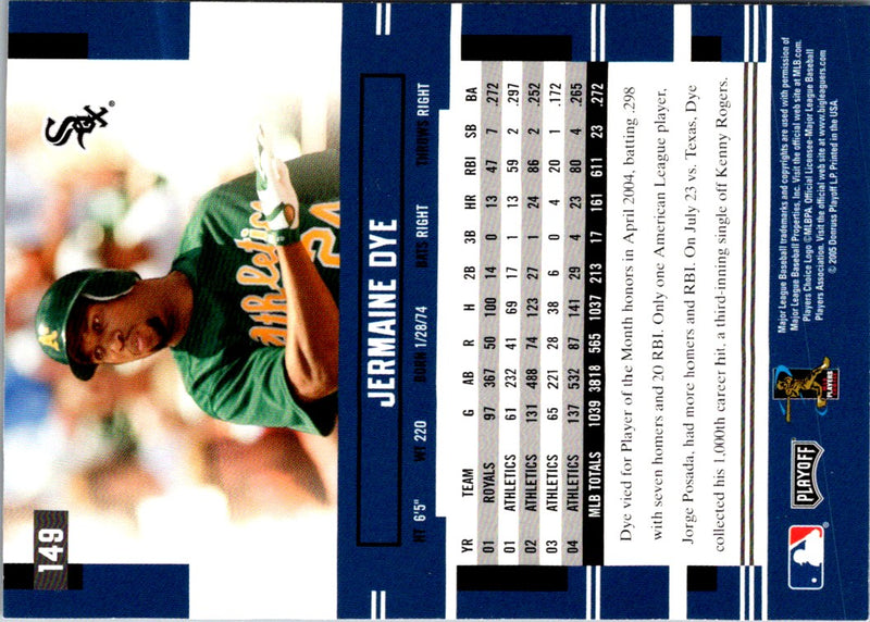 2005 Playoff Prestige Jermaine Dye