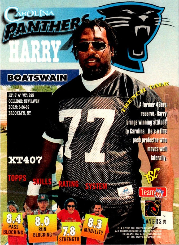 1995 Stadium Club Harry Boatswain