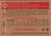 2001 Topps Heritage Eric Milton #138
