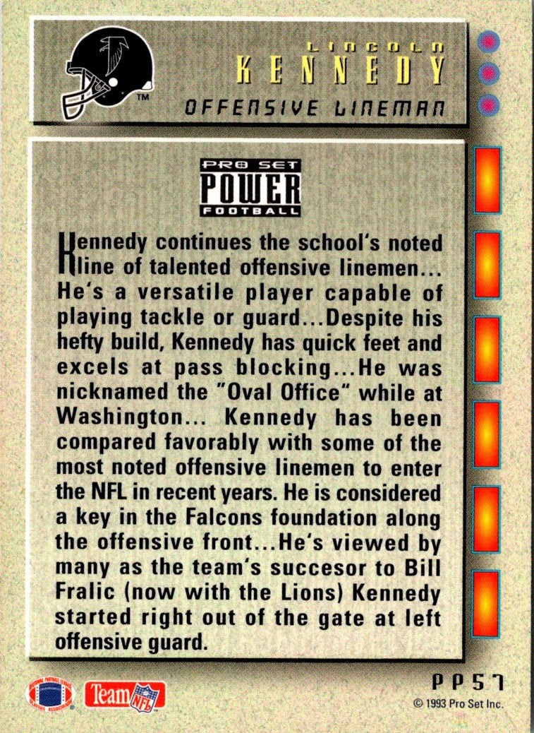 1993 Pro Set Power Update Prospects Gold Lincoln Kennedy