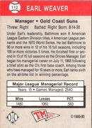 1989 T&M Senior League Earl Weaver