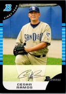 2005 Bowman Chrome Draft Picks & Prospects Cesar Ramos