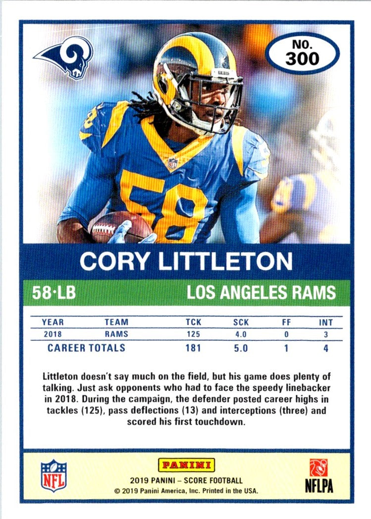 2019 Score Cory Littleton